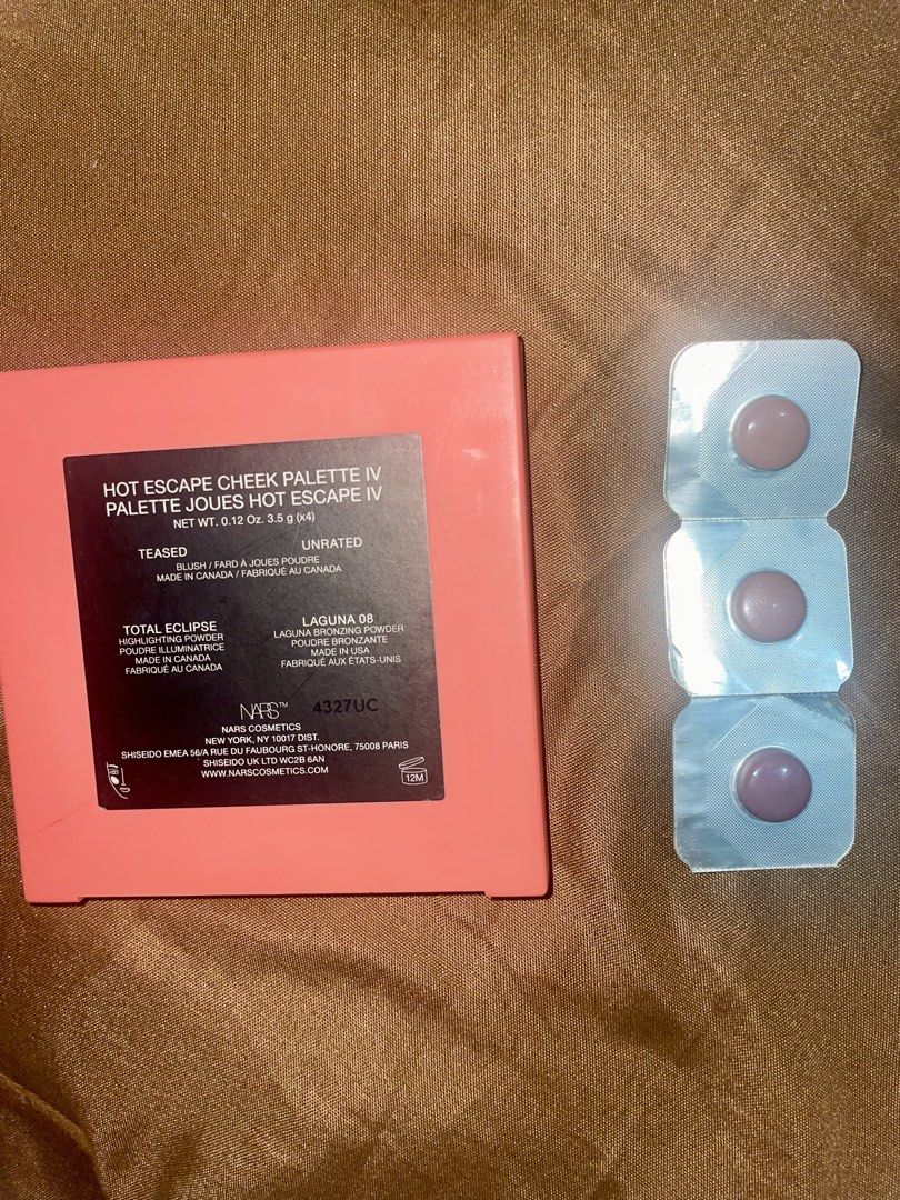 Nars Makeup Palette Blush Bronzer Highlighter with Nars Lipstick Makeup Bundle Take All (Category: Makeup) located in Rizal. Submitted by massivedecluttering (Listing ID 1455819085, Image 2). Description: used twice some shade SRP3k.