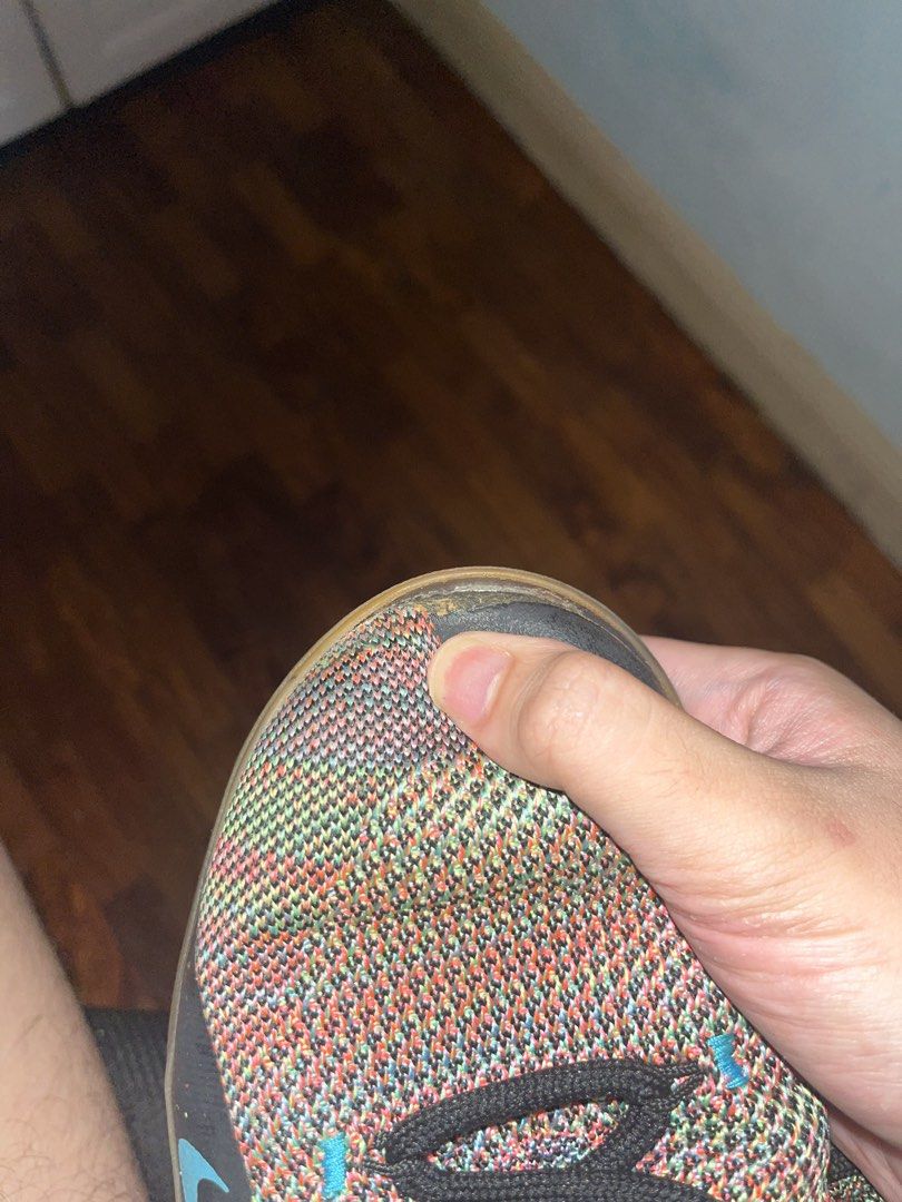 Nike KD 11 Multicolor (Category: Sneakers) located in Manila. Submitted by caponponluis (Listing ID 1455709732, Image 3). Description: nike kd 11 multicolor size 11 still good to use issues: (see pics for details) - yellowish sole - sole rep at front only - no box, pair only ₱1,300 nego.