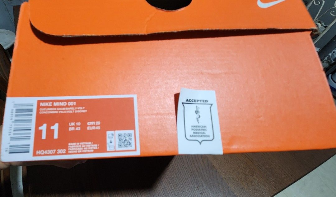 Nike Mind 001 Slides Cucumber Calm Size 11 (Category: Slippers & Slides) located in Antipolo. Submitted by roshc (Listing ID 1455854131, Image 3). Description: - Nike Mind 001 Slides - Color: Cucumber Calmly Volt - Size: 11 - Approved by the American Podiatric Medical Association (APMA) - Excellent for comfort - Comes with original box.