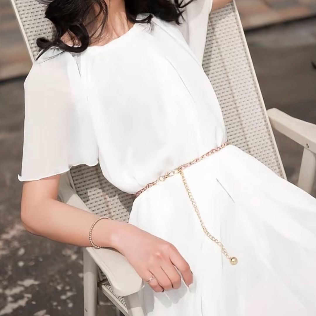 Pearl Chain Waist Belt (Category: Belts) located in Manila. Submitted by destashedmnl (Listing ID 1455701277, Image 3). Description: 💫 FREE SHIPPING WITHIN METRO MANILA 💫 (₱500 & up worth of purchase via J&T) ✨ 45" long 🩶 Message me for more info/photos. 😊 🩶 MOP: BDO/BPI/GCASH/GOTYME 🩶 MOD: -Lalamove (Same Day Delivery: Metro Manila and nearby provinces) -J&T ; starts at ₱50 sf (Metro Manila/Provincial) 📝 Notes: Personal items, not ukay! P