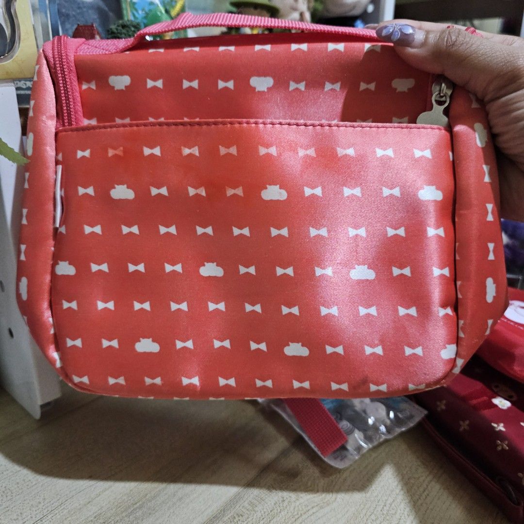 Pink Toiletries Organizer Bag (Category: Luxury Bags & Wallets) located in Manila. Submitted by lovelylovesjapan (Listing ID 1455763069, Image 2). Description: 🌸The item is on-hand and authentic from Japan 🌸Mode of Payment (MOP): GCASH/Bank Transfer 🌸Mode of Delivery (MOD): J&T or Lalamove (Shipping every Saturday and Sunday) Notes: 🩷Breakable items are packed with care and caution. Seller will not be held liable for any damages incurred by t