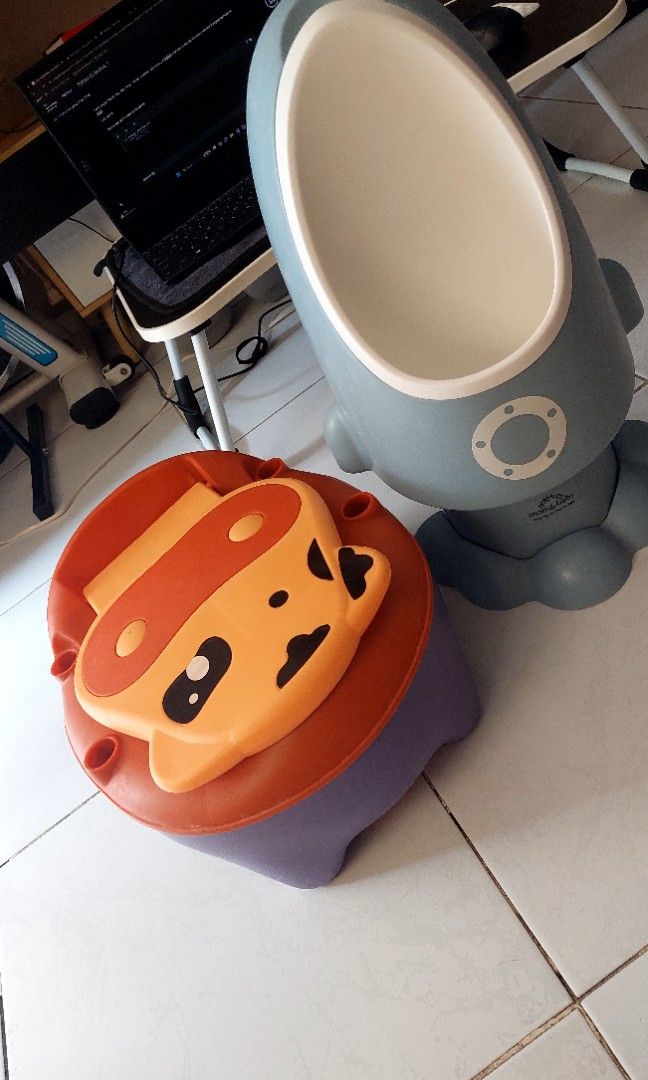 Potty and Urinal Trainer (Category: Baby Toiletries & Grooming) located in Rizal. Submitted by maryjoygabriola06-54309 (Listing ID 1455777512, Image 1). Description: Brand new potty and urinal trainer for sale! Potty has never been used. Urinal used gor a while then stored. The price is only ₱350. Condition: Brand new (never used) Price: ₱350 Type: Potty and urinal trainer set Location: Portobello Homes, San Mateo Rizal.