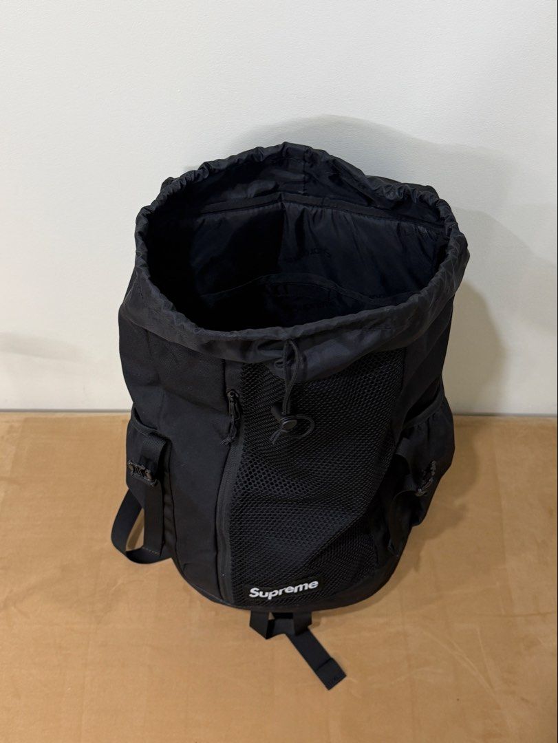 Preloved ★ SUPREME FW24 Backpack 24L in Black (Category: Backpacks) located in San Juan City. Submitted by curated.club (Listing ID 1455804055, Image 3). Description: ★ please read bio before ordering ★ actual item color may differ slightly due to lighting and screen settings ★ only used twice .