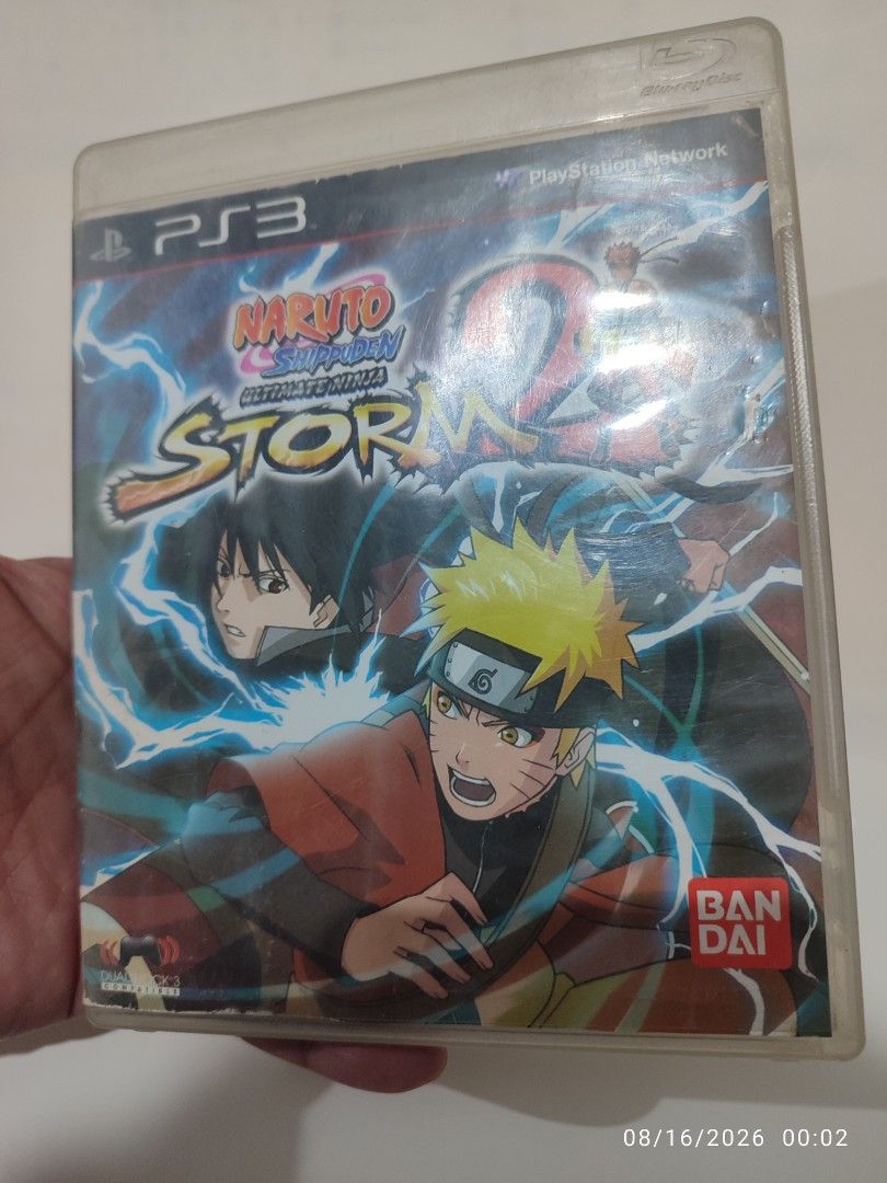 PS3 - Naruto Shippuden: Ultimate Ninja Storm 2 (USED) "R3" (Category: PlayStation) located in Mendez-Nunez. Submitted by sf2_gameshop (Listing ID 1455830884, Image 2). Description: PLEASE READ CONDITION: A used item. The disc has some scratches, but it's not affecting the gameplay. The case has visible signs of usage. It comes with a game manual. GENRE: Fighting MODE: 1 to 2 players REGION: 3 - Asia VOICE: English with option to change in Japanes