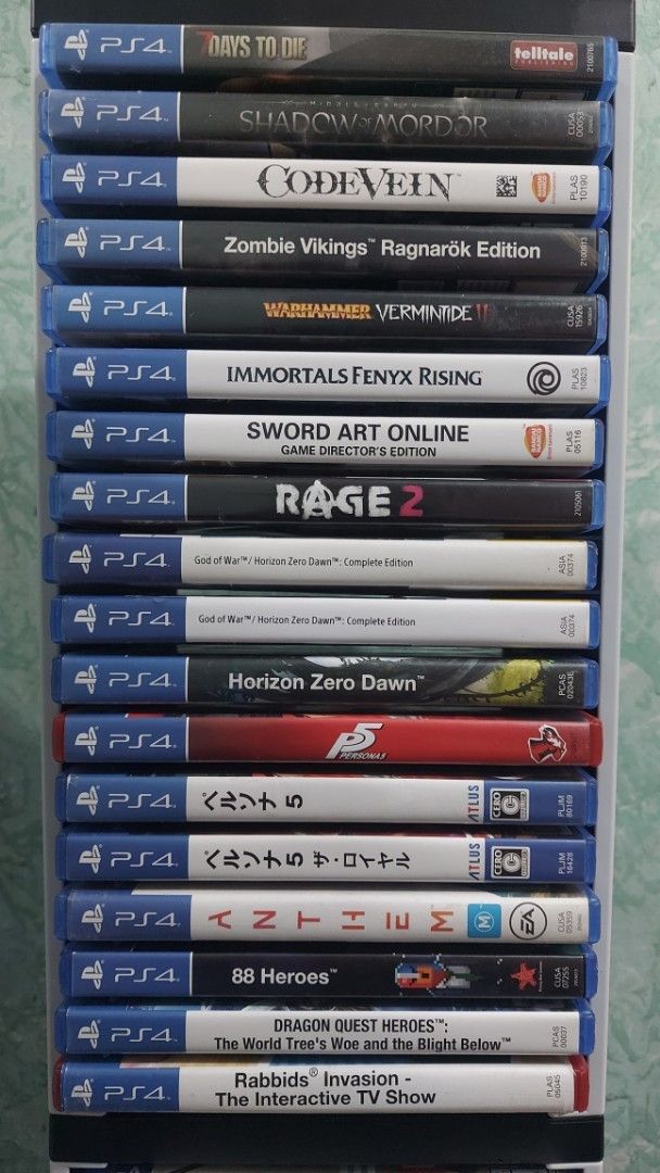 PS4 / PS5 Games for SALE (Category: PlayStation) located in Santa Rosa. Submitted by agentred1142 (Listing ID 1455694200, Image 3). Description: PS4/PS5 GAMES FOR SALE Location: STA ROSA LAGUNA Ghost Of Tsushima Directors Cut - 1800 It Takes Two - 1000 DAYSGONE - 900 Resident Evil 4 - 700 Resident Evil 7 (no cover) - 700 GTA TRILOGY (GTA V cover) - 900 Tale Of Arise - 900 Spiderman - 900 Batman Arkham Knight - 700 Call Of Duty GHOST - 700 Call Of