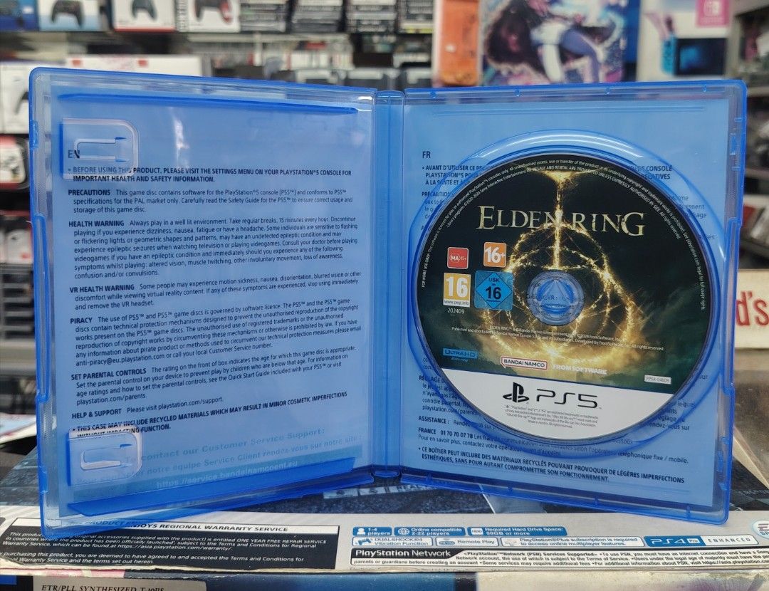 PS5 Elden Ring (Category: PlayStation) located in Singapore. Submitted by newsoonbee (Listing ID 1455031696, Image 3). Description: 👍 Pre-owned 👍 Tested , Very Good Condition 👍 R2 English 🎮 New Soon Bee 四十年老店 Selling Gaming Console Since 1983 Blk 252 Jurong East st 24 #01-139 , Singapore 600252 Monday - Saturday , 10.30am -8pm ( Sunday Close ) 📮 Postage available.