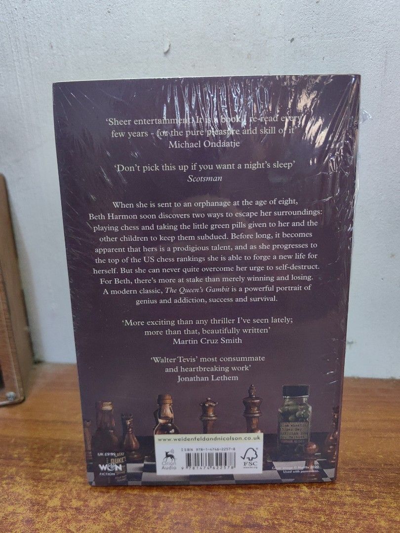 Queen's Gambit - Walter Tevis (Category: Storybooks) located in Tarlac. Submitted by chapterse7en (Listing ID 1455686862, Image 2). Description: IMPORTANT: Serious buyers only. Lowballers and unresponsive buyers who ghost the chat will be automatically BLOCKED. Please do not message if you have no real intention of purchasing. Thank you for respecting my time. Brandnew Trade Paperback Has minor foxing on edges Mode of Payment : Gcash, Maya or Got