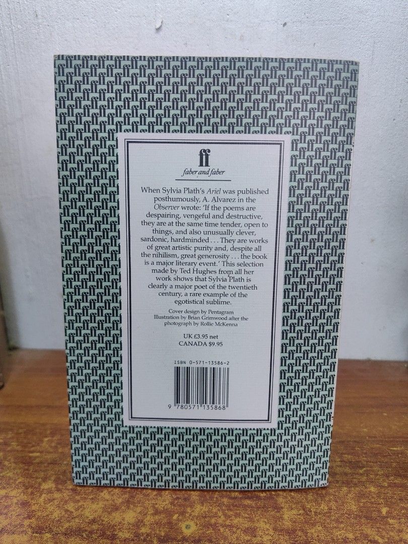 Selected Poems (Old Cover) - Sylvia Plath (Category: Storybooks) located in Tarlac. Submitted by chapterse7en (Listing ID 1455697056, Image 2). Description: IMPORTANT: Serious buyers only. Lowballers and unresponsive buyers who ghost the chat will be automatically BLOCKED. Please do not message if you have no real intention of purchasing. Thank you for respecting my time. Good Condition Tanning pages Old Cover Mode of Payment : Gcash, Maya or Got