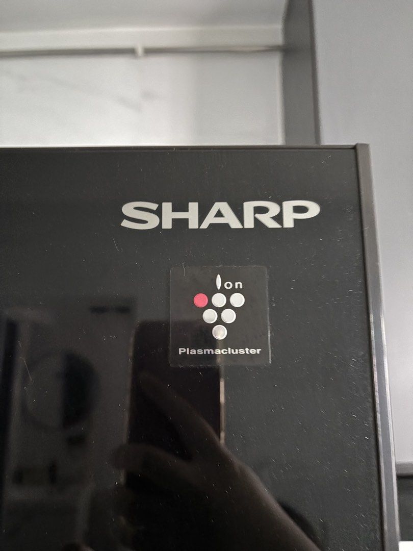 Sharp Fridge (Category: Refrigerators & Freezers) located in Singapore. Submitted by cel95 (Listing ID 1455740341, Image 2). Description: J-Tech Inverter Plasmacluster Ion Hybrid Cooling External Touch Control Panel AG Nano Deodorizer Extra Cool Express Freezing Door Alarm Movable Ice Maker Freezer Organizer.