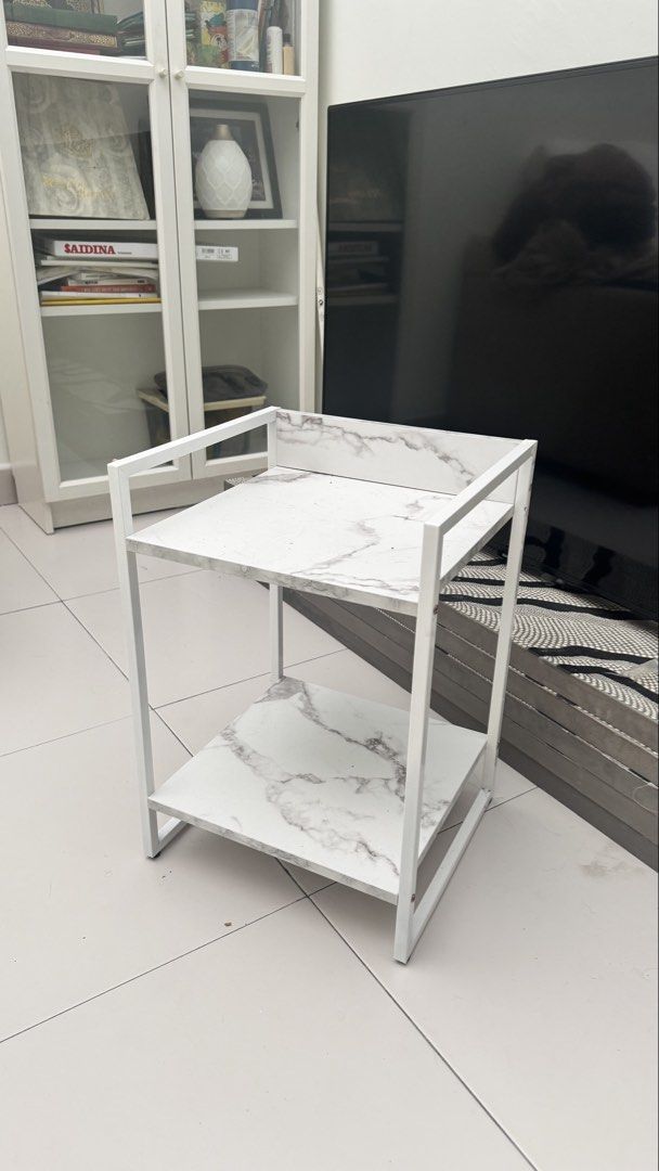 Side table (Category: Tables & Sets) located in Kajang. Submitted by secretholic.h (Listing ID 1455721897, Image 1). Description: Side table. Good condition. Hardly use. Serious buyer only. 2 units available.