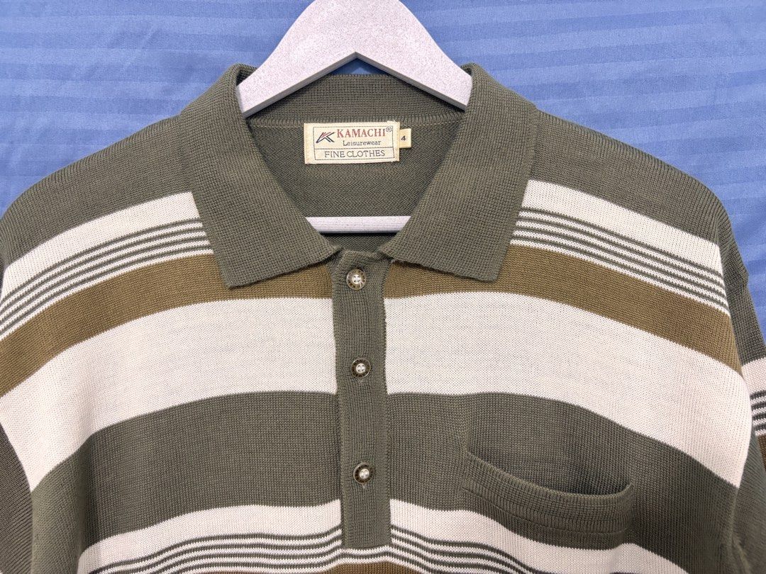 Striped Knit Sweater (Category: Formal Shirts) located in Manila. Submitted by reymartreg23298 (Listing ID 1455851994, Image 3). Description: Location. Pasay City Metro Manila Courier. J&T FB : Reymart Regis Width 21.5 Length 26 Large fitting Good condition .