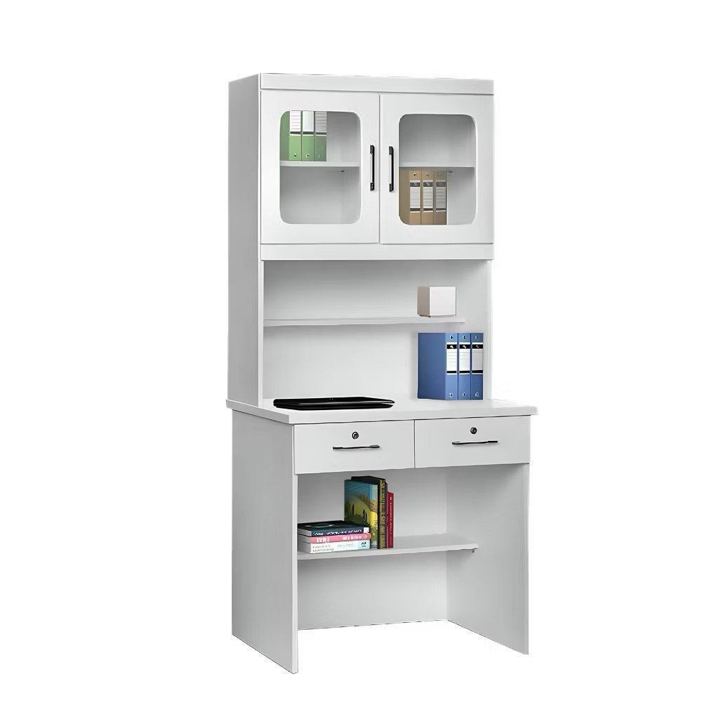 study table with full assembly (Category: Tables & Sets) located in Singapore. Submitted by homefurniture_outlet (Listing ID 1455800486, Image 2). Description: 2drawers$499 Product features and material Clean and neat look study table Comes with study light Shelves with glass swing door above table top Comes with 4 drawers and 1 with locker Free Delivery and Installation Delivery And Free Installation.
