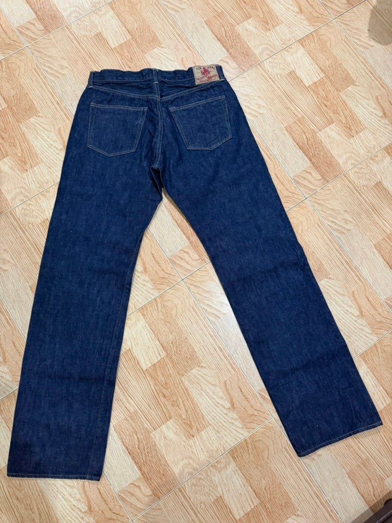 TCB 50's Jeans 13.5oz - Size 36 (Category: Jeans) located in Cebu City. Submitted by coffeebooksandcases (Listing ID 1455696216, Image 1). Description: TCB 50’s Jeans BRAND NEW FROM JAPAN Size 36 Unsanforized (one wash) - minimal to no shrinkage Straight Cut 13.5oz Zimbabwe Cotton Button fly Hidden back pocket rivets Pink TCB selvedge ID Faithful reproduction of Levi’s 501 from the 1950’s by one of Okayama’s repro specialists! Dimensions: Waist: 
