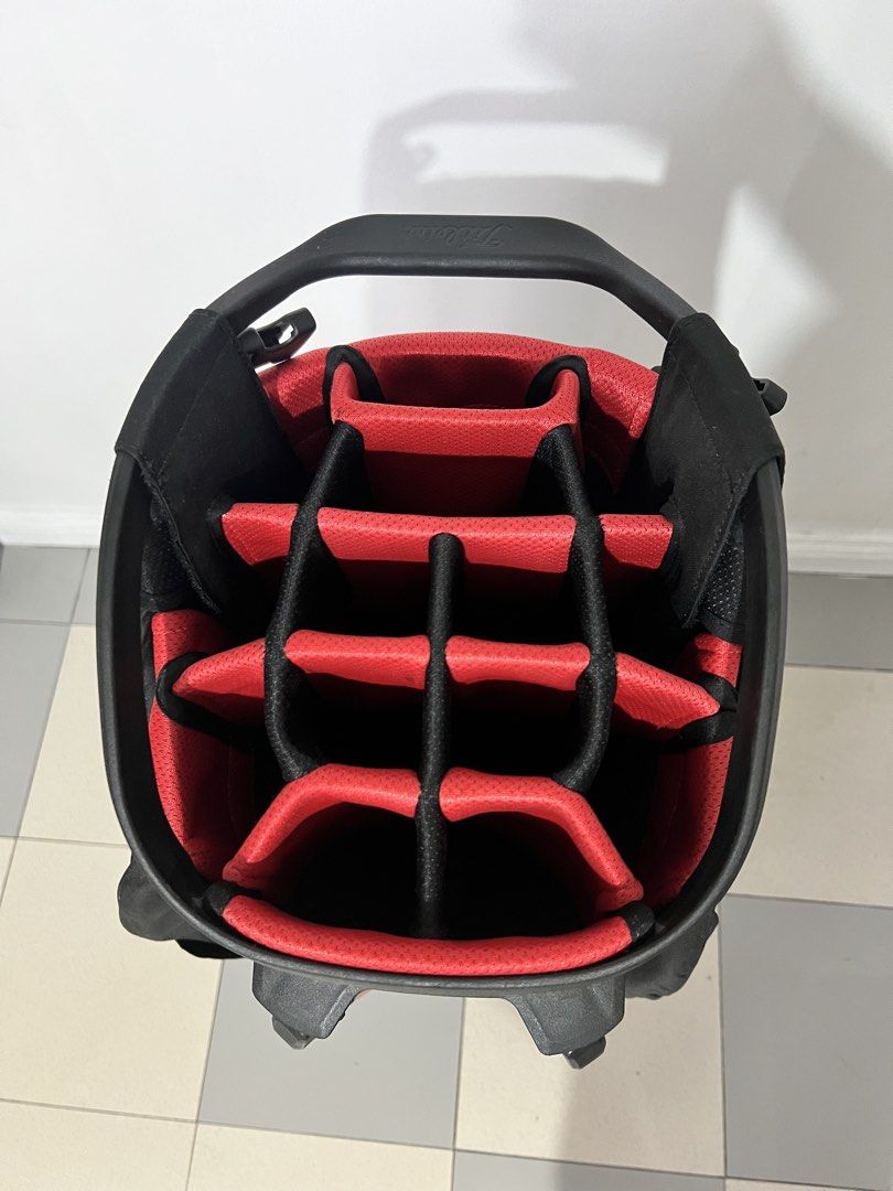 Titleist Hybrid 14 Black/Black/Red (Category: Golf) located in Pasay City. Submitted by shansey21 (Listing ID 1455716318, Image 3). Description: For sale!! Titleist Hybrid 14 Black/Black/Red good as new / 9/10 condition ( no double strap included ) missing no head cover with rain cover Selling for 16,000 pesos only! Vitocruz Taft Malate Manila Pick up or Lalamove Car.