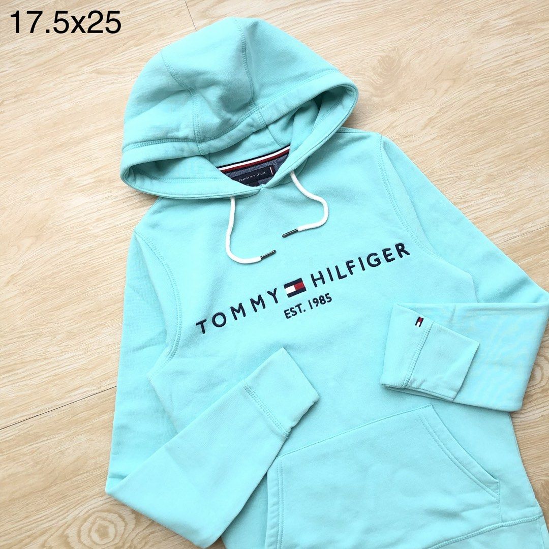 Tommy Hilfiger Spell out hoodie jacket (Category: Coats, Jackets and Outerwear) located in Cavite. Submitted by nicepicker (Listing ID 1455744698, Image 2). Description: Size on Tag: XS Dimension: 17.5 x 25 Condition: 9.5/10 Flaws: None .