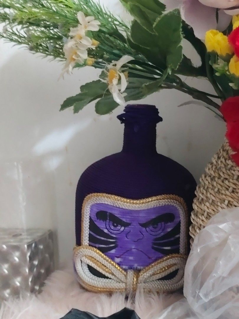 Vintage Suntory Old Whiskey Empty bottle Daruma Decoration (Category: Other Food & Drinks) located in Manila. Submitted by deleonhann57311 (Listing ID 1455804335, Image 2). Description: Vintage Suntory Old Whiskey Empty bottle Daruma Decorations Purple 760 Ml. vintage napo..nasa 100 USD p Yung empty bottle na ganyan..with Daruma Decorations. 2499 nlng po nasa 6k pa po Yan sa vintage shops at npka rare npo ng ganyan gawa ng vintage na...