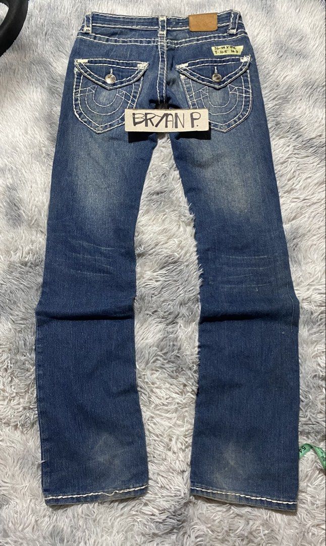 VINTAGE TRUE RELIGION SUPER T (Category: Jeans) located in Cagayan de Oro. Submitted by thriftchubs (Listing ID 1455778259, Image 2). Description: 26 ON TAG 29 ACTUAL TAPE 43 LENGTH PHOTO MAY VARY DUE TO LIGHTING CHECK AT YOUR OWN RISK AND MORE DETAILS +SF .