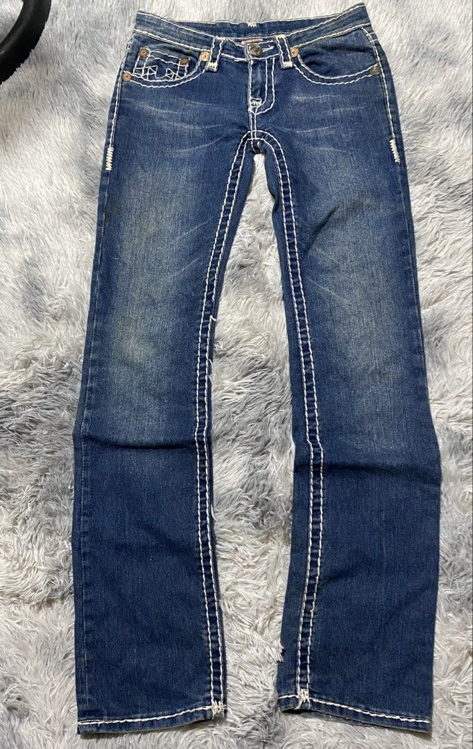 VINTAGE TRUE RELIGION SUPER T (Category: Jeans) located in Cagayan de Oro. Submitted by thriftchubs (Listing ID 1455778259, Image 3). Description: 26 ON TAG 29 ACTUAL TAPE 43 LENGTH PHOTO MAY VARY DUE TO LIGHTING CHECK AT YOUR OWN RISK AND MORE DETAILS +SF .