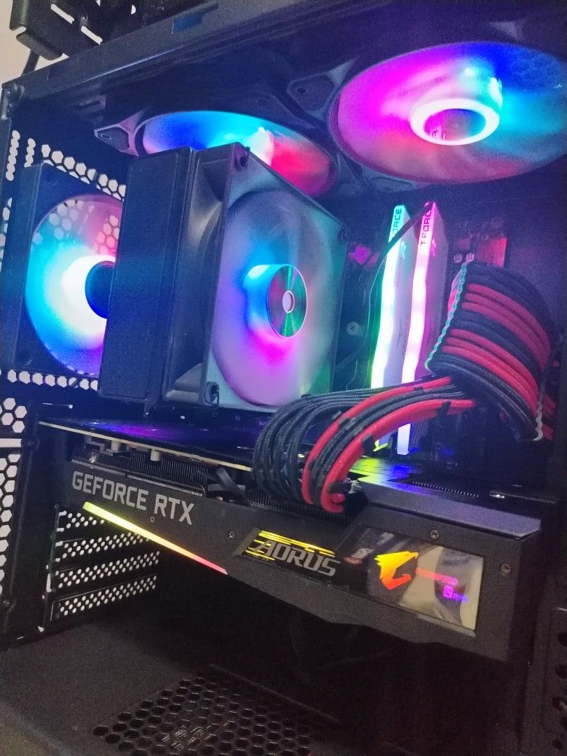 X3D pc (Category: Desktops) located in Manila. Submitted by silvergem_1cf105 (Listing ID 1455844535, Image 2). Description: SWAP to LOWER OR SALE 48k ryzen 7 5700X3d msi b450m provdh max 16gb ram t force 3200 mhz cooler OCYPUS rtx 3070 aorus extreme lcd 8gb 500 gbbcrucial nvme ssd GEN 3 650 watts gifabyte 80 plus psu gold tempered case msi fans CAINTA . MARIKINA . PASIG LOCATION.