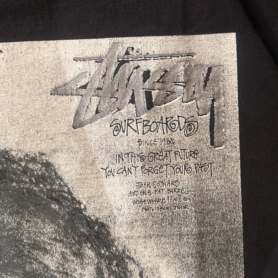 2000s Stussy “SURFBOARDS” Photo Tee (Category: Tshirts & Polo Shirts ) located in Laoag. Submitted by trovehauz (Listing ID 1456013809, Image 2). Description: 20x27 Color 9.5/10 VERY RARE Issue: Hairline on backprint Reminders: • Please be a responsible Buyer • Used • Color may vary due to lighting .