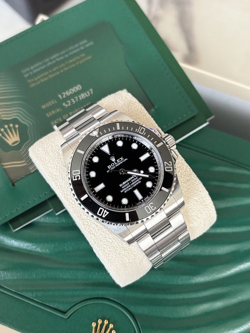 2021 Rolex Submariner 41mm No Date Ref. 124060 (Category: Luxury Watches) located in Paranaque City. Submitted by carlobsantos (Listing ID 1455976476, Image 2). Description: FOR SALE🚨🚨🚨 2021 Rolex Submariner 41mm No Date Ref. 124060 -9.8/10 Mint Condition -Foreign AD (2021) with International Warranty until 2026 -41mm case size -Cal 3230 Automatic Movement -70hrs Power Reserve -Complete Set Price: P748,000 Slightly Negotiable Meetups in Sucat/