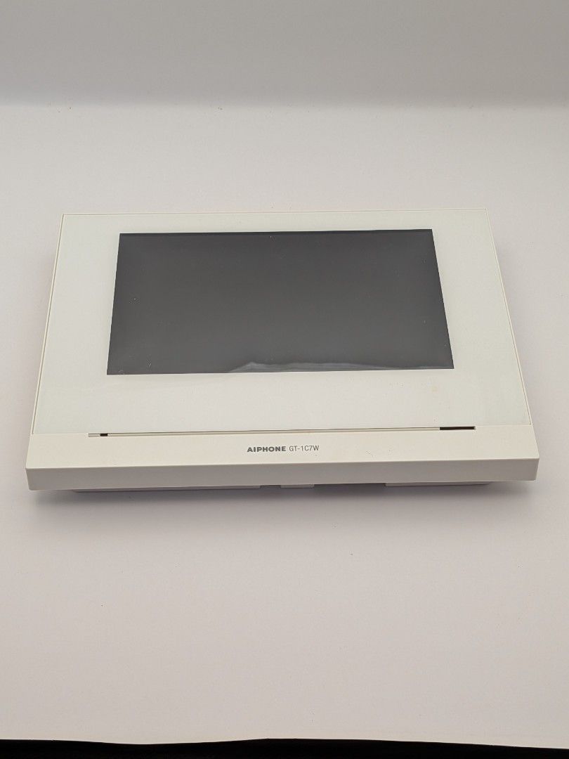 AIPhone Intercom device (Category: Security Systems & CCTV Cameras) located in Singapore. Submitted by twasit (Listing ID 1455965440, Image 3). Description: - AIPhone GT-1C7W Intercom Device - Sleek white design - Ideal for home security and communication - Good if you are a tenant or landlord looking to replace your existing device. - This unit allows you to connect your door entry to Wifi and remotely open the door..