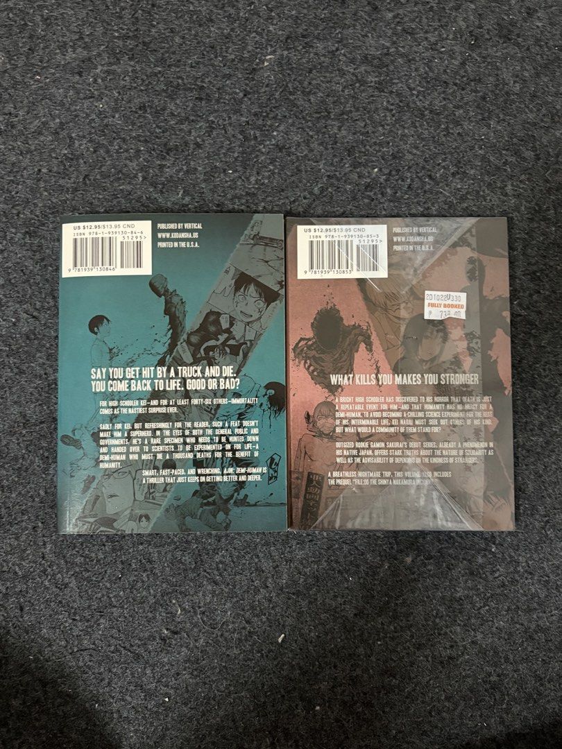Ajin Vol. 1 & Vol.2 (Category: Comics & Manga) located in Manila. Submitted by koolthing (Listing ID 1455970292, Image 3). Description: Ajin Volume 1 Condition is great and well kept Ajin Volume 2 Still sealed and unopened TAKE ALL for 600 Message me if you want to buy separately.