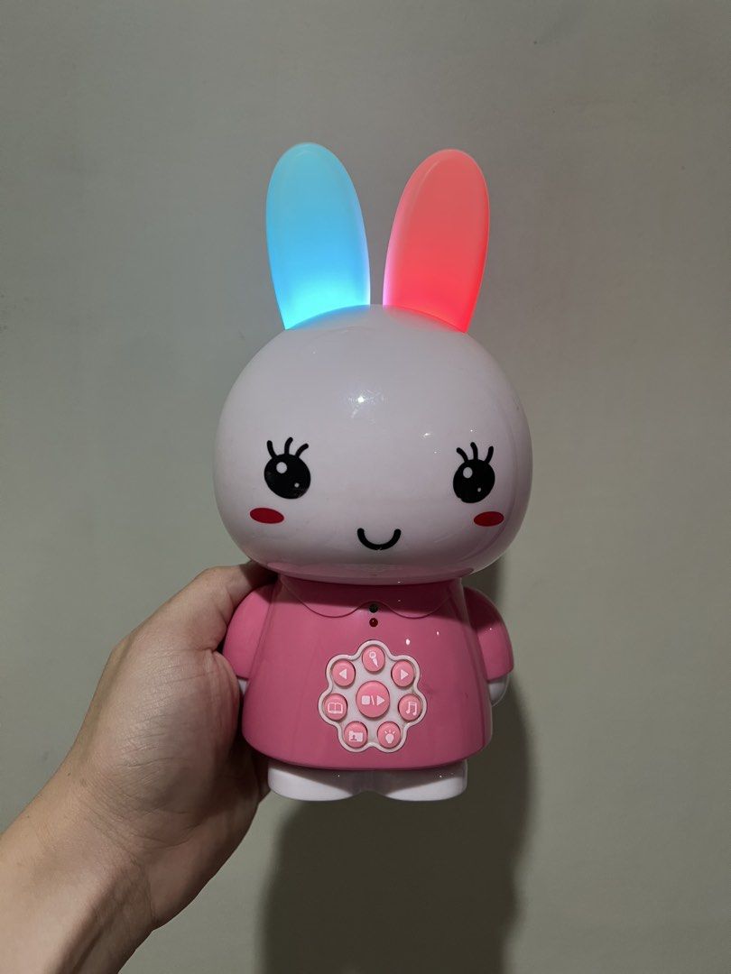 Alilo Bunny (Category: Infant Playtime) located in Malabon City. Submitted by jimmmys.stuff (Listing ID 1455957938, Image 3). Description: Alilo Bunny - ayaw na nag play ng music - lights gumagana pa P100 only na lang. Ship via Lalamove or J&T Express.