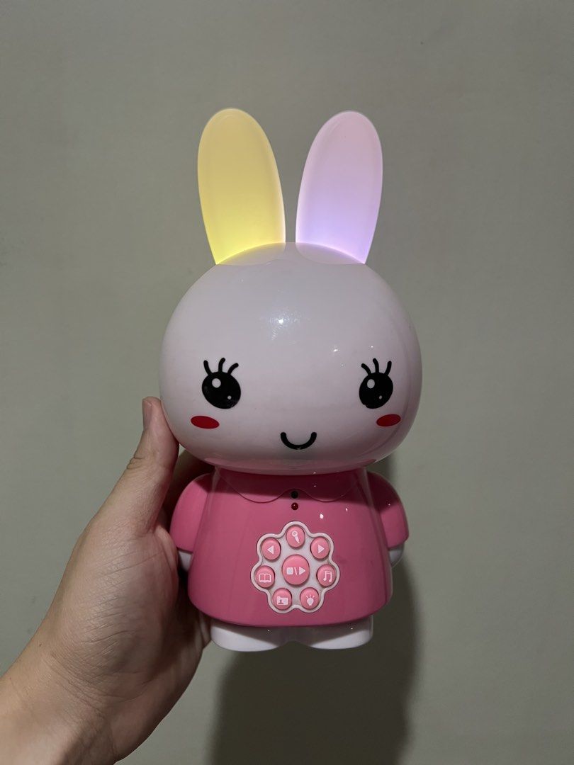 Alilo Bunny (Category: Infant Playtime) located in Malabon City. Submitted by jimmmys.stuff (Listing ID 1455957938, Image 2). Description: Alilo Bunny - ayaw na nag play ng music - lights gumagana pa P100 only na lang. Ship via Lalamove or J&T Express.