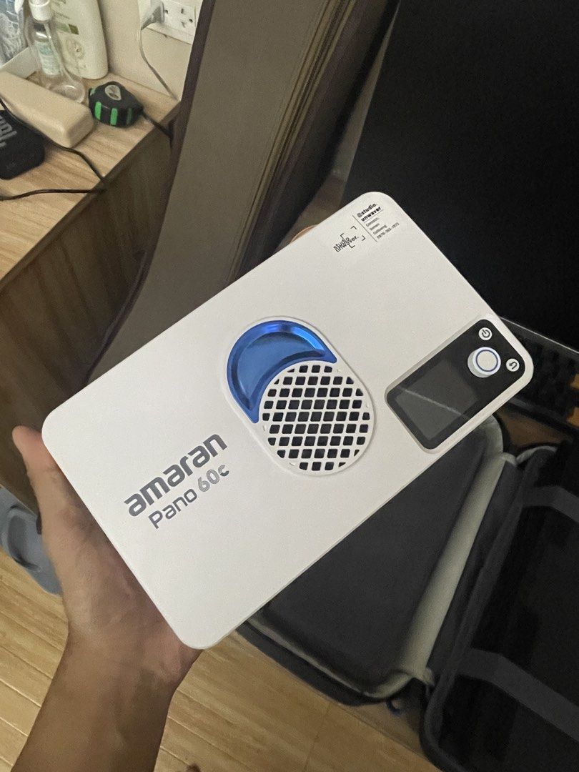 Amaran Pano 60c (60W RGB Panel Light) (Category: Lighting & Studio Equipment) located in Binan City. Submitted by morrissenen (Listing ID 1455963587, Image 2). Description: [FOR SALE] - FIRM PRICE (Under SRP 10k PHP) AMARAN PANO 60C - 60W RGB Panel Light - Up to 22k lux at 0.5m - Amaran App Control - Storage Bag - Softbox - Grid - Diffuser - 65W USB-C PD Locking Adapter COMPLETE SET with BOX CONDITION: - Used in 4 Productions only - Clean - Like 