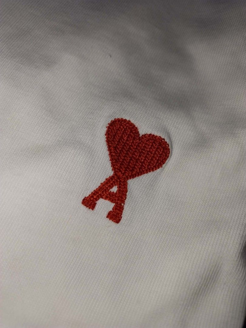 Ami shirt (Category: Activewear) located in Bacolod City. Submitted by johnthrift (Listing ID 1455942604, Image 3). Description: Ami Shirt Excellent condition Size Medium Dimension 20.5W 27L Rust stain maliit please see last photo Dm me if youre interested💌.