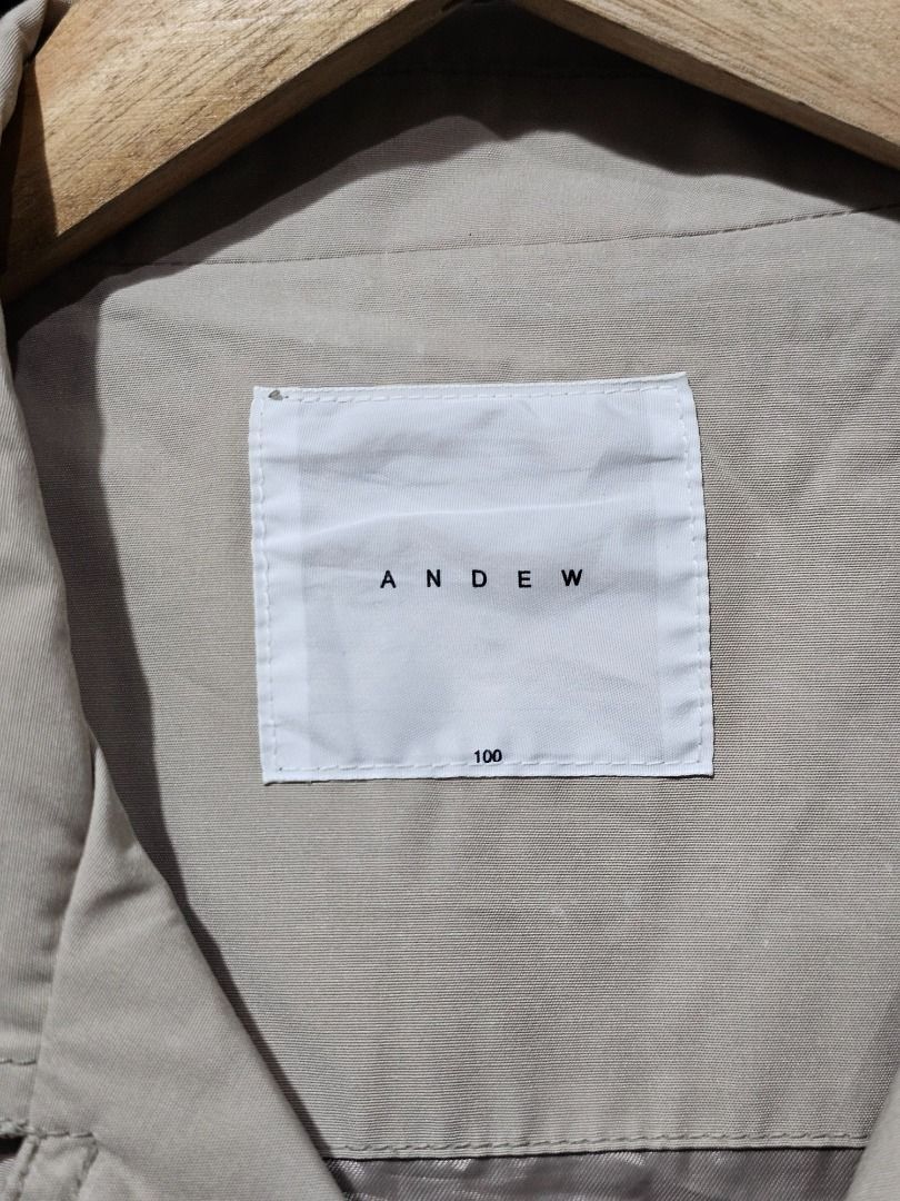 Andew Khaki Beige Nylon Utility Work Trucker Jacket (Category: Coats, Jackets and Outerwear) located in Las Pinas. Submitted by theloopcloset (Listing ID 1456025358, Image 3). Description: Andew Khaki Beige Nylon Utility Work Trucker Jacket Size: Medium Dimensions: 20x26 480+sf.
