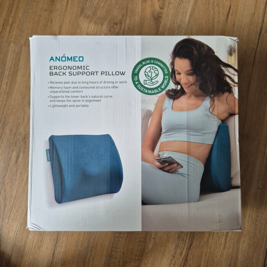 Anoneo Ergonomic Back Support Pillow (Category: Massage Devices) located in Makati City. Submitted by tjnrc (Listing ID 1455932703, Image 1). Description: Teal https://anomeo.com/product/anomeo-ergonomic-back-support-pillow/ Ideally for SDD 📍Makati.