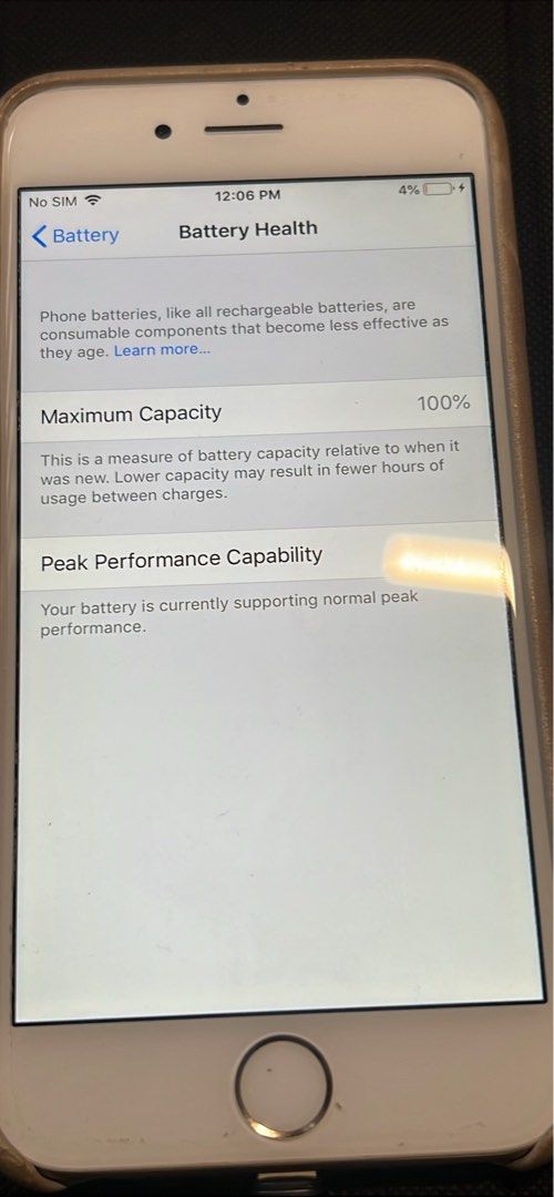 Apple iPhone 6 32GB (Category: iPhone 6 Series) located in Muntinlupa City. Submitted by ms_shopph (Listing ID 1455883928, Image 3). Description: - Apple iPhone 6 - 32GB Storage - Silver Color - 100% Battery Health - Meetups available at Alabang Town Center, Festival Mall, SM City Sta. Rosa, Pavilion Mall - Shipping can be arranged.