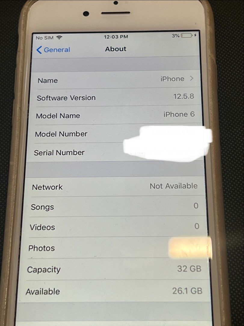 Apple iPhone 6 32GB (Category: iPhone 6 Series) located in Muntinlupa City. Submitted by ms_shopph (Listing ID 1455883928, Image 2). Description: - Apple iPhone 6 - 32GB Storage - Silver Color - 100% Battery Health - Meetups available at Alabang Town Center, Festival Mall, SM City Sta. Rosa, Pavilion Mall - Shipping can be arranged.