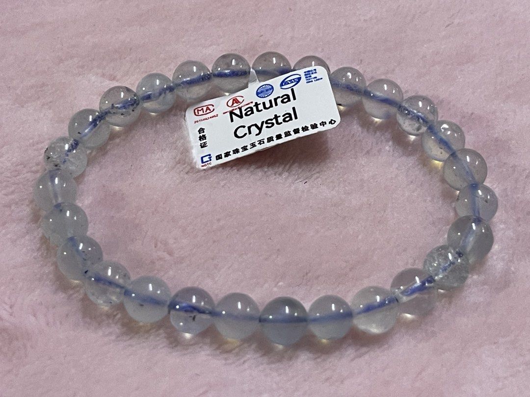 Aquamarine Bracelet 7mm (Category: Bracelets) located in Manila. Submitted by Crystal_Oracle (Listing ID 1455870904, Image 1). Description: Aquamarine is a pale blue-green gemstone known as the “Stone of Courage and Serenity.” It is believed to reduce stress, promote calm energy, improve clear communication, and support throat and respiratory health..