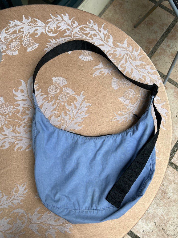 baggu medium nylon crescent bag (cornflower) (Category: Cross-body Bags) located in San Pablo. Submitted by mallowclouds (Listing ID 1455949573, Image 1). Description: - this color is sold out na afaik - bought on carousell too ! .