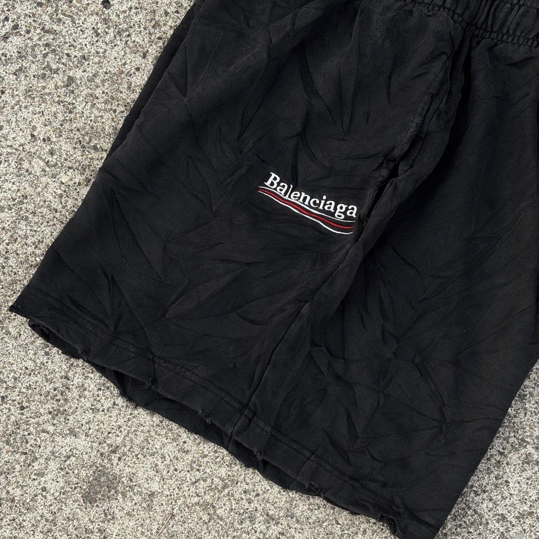 Balenciaga Distressed Short (Category: Luxury Apparel) located in Bacolod City. Submitted by Hanap_ukay (Listing ID 1455956260, Image 3). Description: Balenciaga Distressed Short Size: Large 32-34 Excellent 1,500.