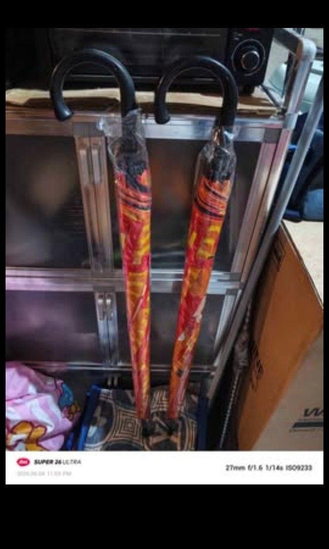 BRAND NEW AUTHENTIC JOLLIBEE UMBRELLA (Category: Umbrellas) located in Caloocan City. Submitted by loisxlane (Listing ID 1455983888, Image 1). Description: Brand new Stock : 2 Pcs Selling them at P799 each Sturdy and very nice Price is fixed Pymt First via Bdo online or Gcash For pick up or shipping @ buyer's expense.
