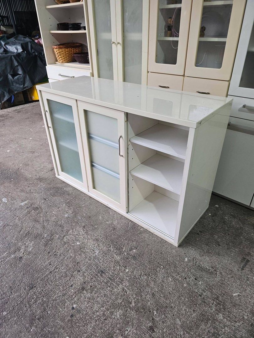 Buffet Cabinet (Duco)‼️ (Category: Shelves, Cabinets & Racks) located in Quezon City. Submitted by ledamadel (Listing ID 1455864115, Image 3). Description: Buffet Cabinet (Duco)‼️₱8,800‼️ ✔️L-47.5 H-30.5 W-18 inches 📐 ✔2 Sliding, 3 Drawers 🗄 ✔️Laminated 🔖 ✔️Compress & Mdf Back 🪵 ✔Scratches As-is! 👌 Location: 40 Aplaya St Napocor Vill. Tandang Sora Quezon City. For inquiry please Pm us or Call. 09066885859 Please like our page thanks! 👇👇👇�