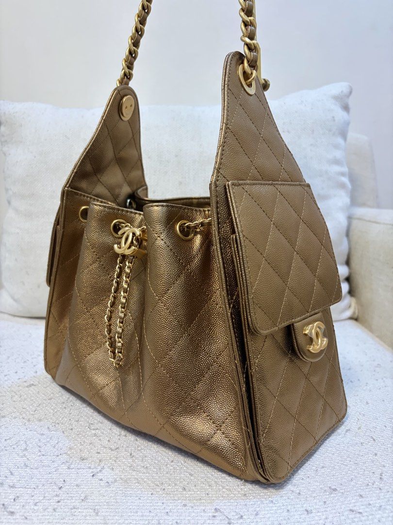 Chanel 25 Bronze (Category: Luxury Bags & Wallets) located in Quezon City. Submitted by kingwolf824 (Listing ID 1455989054, Image 3). Description: Flash sale today only! Last price posted wala ng tatawad! Chanel 25 bronze, very chic color perfect for events. Coded, comes with white box and dustbag. No returns, No exchange, No refunds .