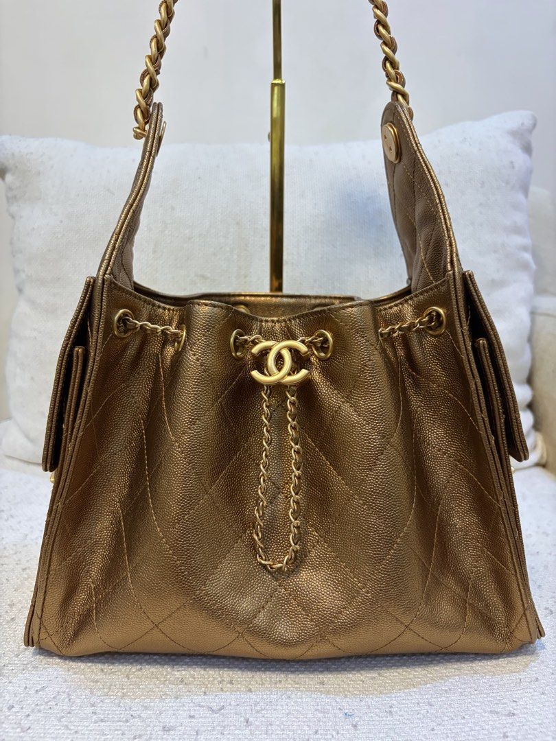 Chanel 25 Bronze (Category: Luxury Bags & Wallets) located in Quezon City. Submitted by kingwolf824 (Listing ID 1455989054, Image 2). Description: Flash sale today only! Last price posted wala ng tatawad! Chanel 25 bronze, very chic color perfect for events. Coded, comes with white box and dustbag. No returns, No exchange, No refunds .
