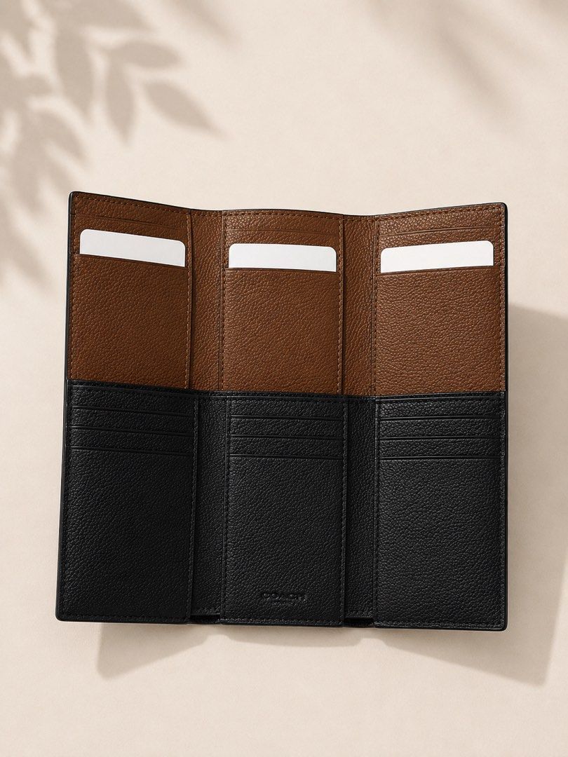 Coach Trifold Wallet Unisex (Category: Wallets & Card holders) located in Pasig City. Submitted by ainee.and.emmett (Listing ID 1456006368, Image 2). Description: Fresh from 🇺🇸 Coach Trifold Wallet Color: Black and Brown 3500 each Money back guaranteed if proven fake Lalamove within MM COD nationwide via LBC Physical Store in Pasig .