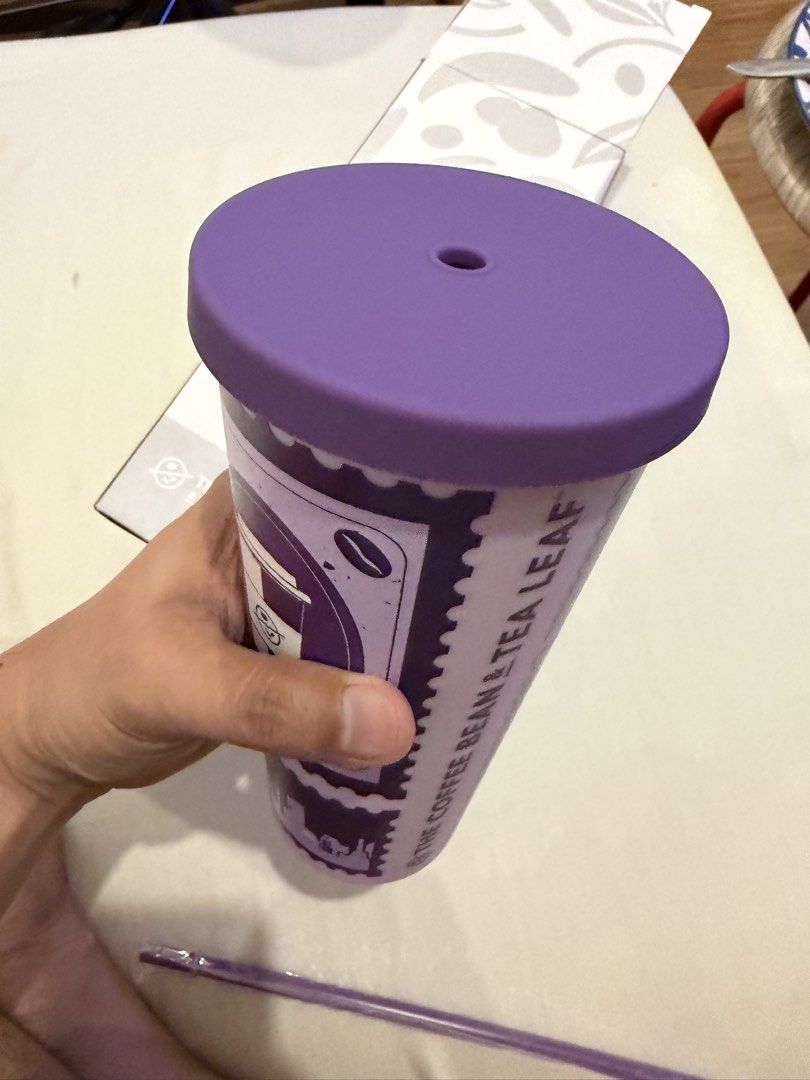 Coffee Bean Anniversary Tumbler (Category: Water Bottles & Tumblers) located in Mandaluyong City. Submitted by wayby (Listing ID 1455884968, Image 3). Description: Purple color.
