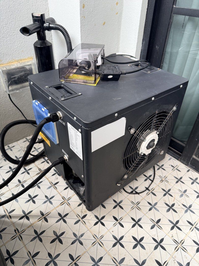 Cold Plunge PM-1/2HP Cooling Water Chiller (Category: Refrigerators and Freezers) located in Muntinlupa City. Submitted by kevc7 (Listing ID 1455932583, Image 1). Description: Bought this from FB Marketplace - had this for 2 years already Barely using it anymore since my shoulder injury. Works great - For recovery or even just to start out your day. Works great. Only issue: the tub needs inflating every 2 days or so, but no puncture holes. I thin