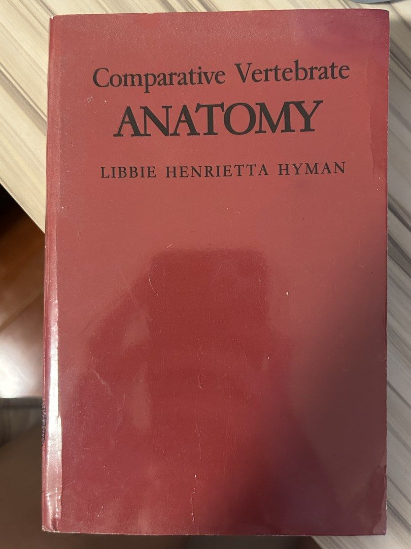 Comparative Vertebrate Anatomy by Libbie Henrietta Hyman (Category: Textbooks) located in Manila. Submitted by saigelouise (Listing ID 1456022629, Image 2). Description: - Title: Comparative Vertebrate Anatomy - Author: Libbie Henrietta Hyman - Pages: Intact w few highlights.