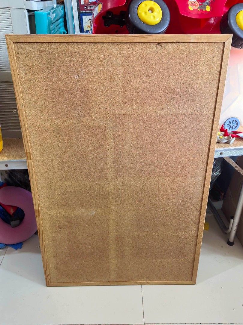 Cork Board (Category: Wall Decor) located in Cebu City. Submitted by dudes_villanueva (Listing ID 1455858997, Image 2). Description: Cork Board 📌 Has minor scuffs and a single dent back side. Not an issue. 60x90 cm.