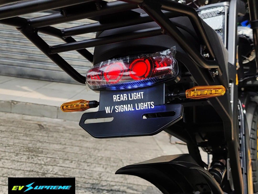 Coswheel GT20 Max Electric Motorcycle (Category: Motorbikes for Sale) located in Quezon City. Submitted by evsupreme (Listing ID 1455942317, Image 3). Description: Coswheel GT20 Max ✅ 3000w motor ✅60v 40ah Battery ✅70kph speed ✅200km max range ✅ 150kg max load ✅120Nm Torque - Dual Suspension -Hydraulic Brake System - 7 Speed Shimano -5 Speed Modes - Removable Lithium Battery -6-8 Hours Charging Time - 20 x 4 Road Tires - Includes Rear Rack (25kg 