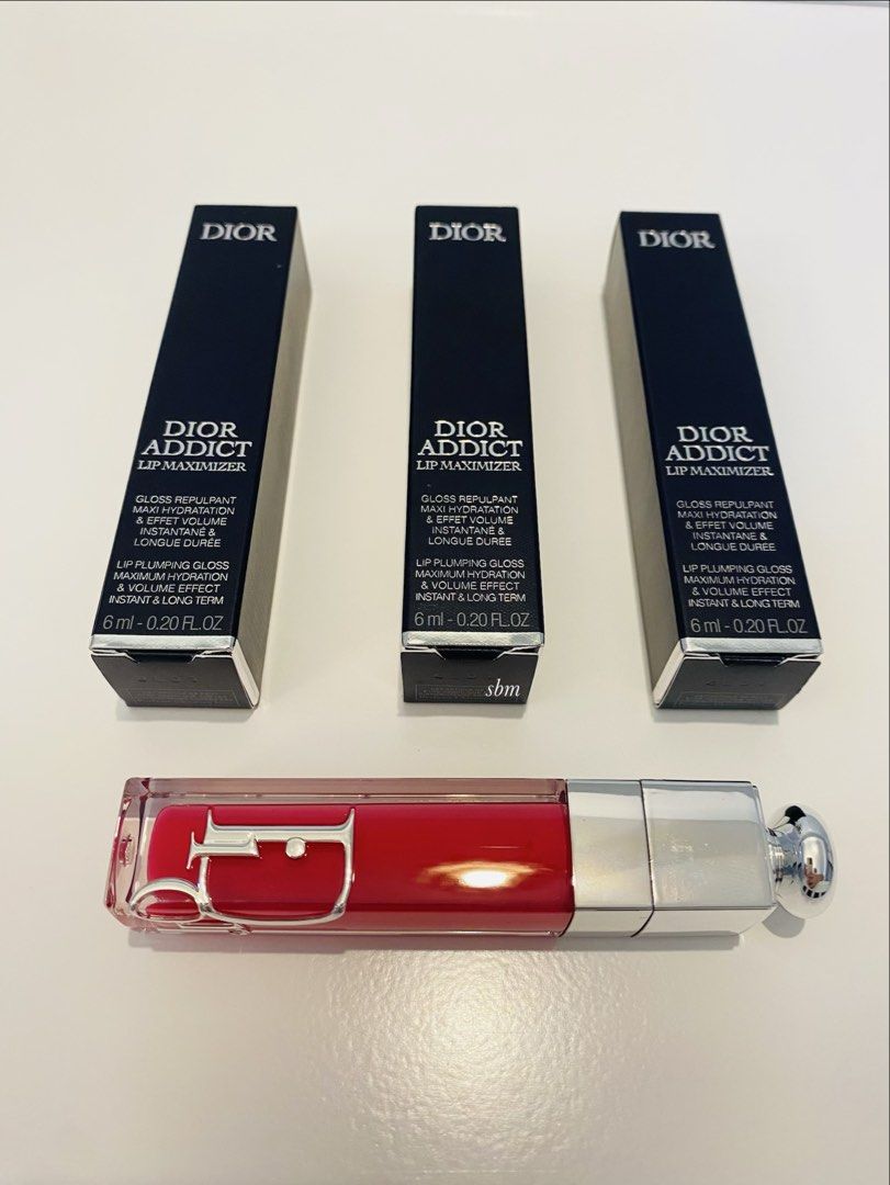 Dior Addict Lip Maximizer 007 Raspberry (Category: Makeup) located in Makati City. Submitted by shopbymimi (Listing ID 1454809190, Image 3). Description: Dior Addict Lip Maximizer Plumping Gloss - Instant and Long-Term Volume Effect - 24h Hydration Brand new and authentic 📍Bel-air Makati.
