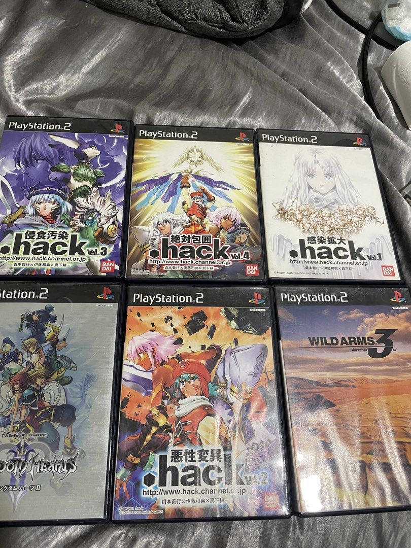Dot Hack NTSJ PS2 games bundle (Category: PlayStation) located in Manila. Submitted by nentenshop (Listing ID 1455994324, Image 1). Description: take all.